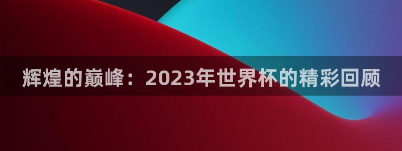 2026世界杯直播免费观看：辉煌的巅峰：2023年世界杯的精彩回顾